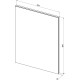 Зеркало Aquanet Гласс 60 белый LED 274025