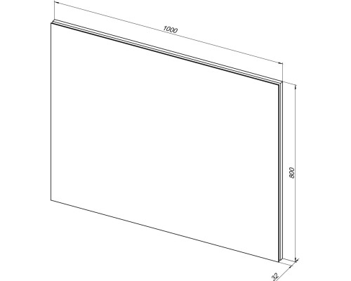 Зеркало Aquanet Гласс 100 белый LED 274134 Зеркало Aquanet Гласс 100 белый LED 274134