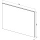 Зеркало Aquanet Гласс 100 белый LED 274134