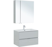 Мебель для ванной Aquanet Алвита New 80 2 ящика, серый 