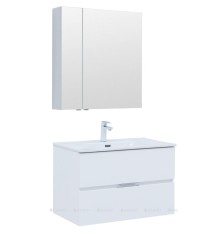 Мебель для ванной Aquanet Алвита New 80 2 ящика, белый матовый