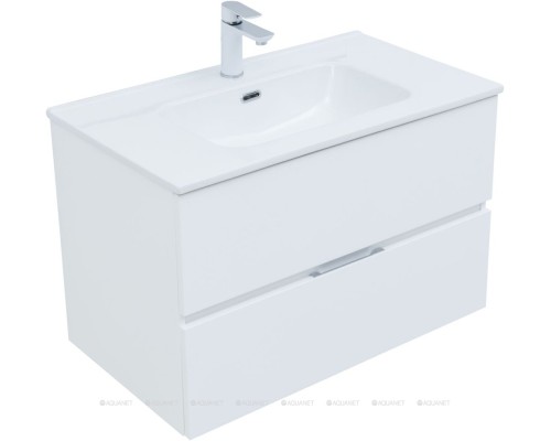 Мебель для ванной Aquanet Алвита New 80 2 ящика, белый матовый 274206 Мебель для ванной Aquanet Алвита New 80 2 ящика, белый матовый 274206