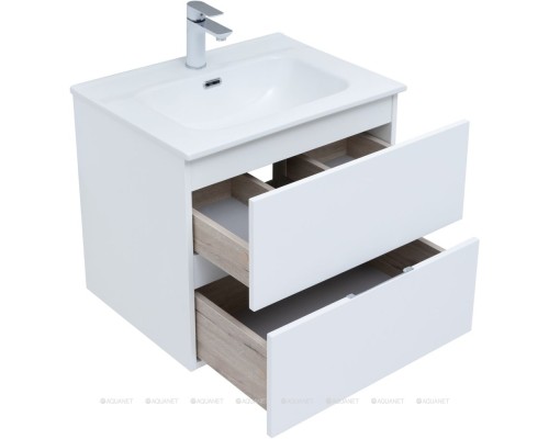 Мебель для ванной Aquanet Алвита New 60 2 ящика, белый матовый 274216 Мебель для ванной Aquanet Алвита New 60 2 ящика, белый матовый 274216