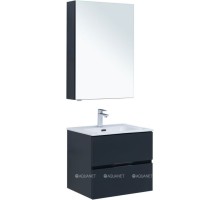 Мебель для ванной Aquanet Алвита New 60 2 ящика, антрацит 