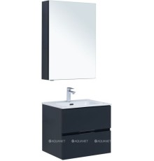 Мебель для ванной Aquanet Алвита New 60 2 ящика, антрацит
