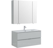 Мебель для ванной Aquanet Алвита New 100 2 ящика, серый 