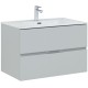 Тумба под раковину Aquanet Алвита New 80 2 ящика, серый 277516