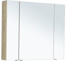 Зеркальный шкаф Aquanet Алвита New 100 дуб веллингтон белый 