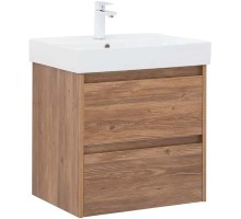 Тумба под раковину Aquanet Nova Lite 75 дуб шоколадный (2 ящика) 
