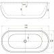 Акриловая ванна Aquanet Delight 170x78 черный матовый