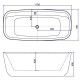 Акриловая ванна Aquanet Family Fine 170x78 95778-GW-MB Gloss Finish (панель Black matte)