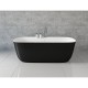 Акриловая ванна Aquanet Family Fine 170x78 95778-GW-MB Gloss Finish (панель Black matte)