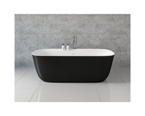 Акриловая ванна Aquanet Family Fine 170x78 95778-GW-MB Gloss Finish (панель Black matte)