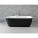 Акриловая ванна Aquanet Family Fine 170x78 95778-GW-MB Gloss Finish (панель Black matte)
