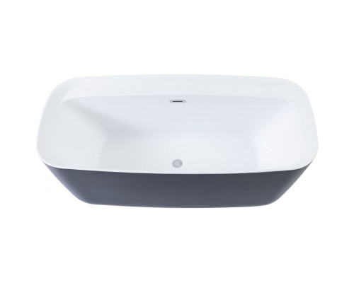 Акриловая ванна Aquanet Family Fine 170x78 95778-GW-MB Gloss Finish (панель Black matte)