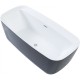 Акриловая ванна Aquanet Family Fine 170x78 95778-GW-MB Gloss Finish (панель Black matte)