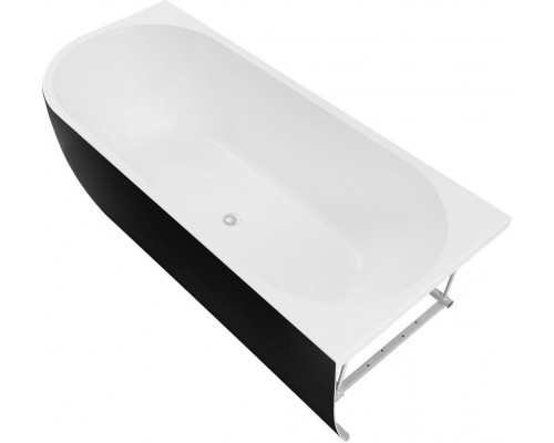 Акриловая ванна Aquanet Family Elegant B 180x80 3806-N-MW-MB Matt Finish (панель Black matte)