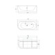 Акриловая ванна Aquanet Family Elegant B 180x80 3806-N-MW-MB Matt Finish (панель Black matte)