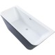 Акриловая ванна Aquanet Family Perfect 170x75 13775-MW-MB Matt Finish (панель Black matte)