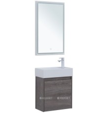 Мебель для ванной Aquanet Nova Lite 50 дуб рошелье (с дверецей)