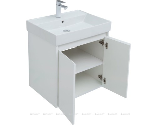 Мебель для ванной Aquanet Nova Lite 60 белый глянец (2 дверцы) 302532 Мебель для ванной Aquanet Nova Lite 60 белый глянец (2 дверцы) 302532