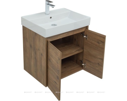 Мебель для ванной Aquanet Nova Lite 60 дуб рустикальный (2 дверцы) 302534 Мебель для ванной Aquanet Nova Lite 60 дуб рустикальный (2 дверцы) 302534