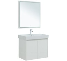 Мебель для ванной Aquanet Nova Lite 75 белый глянец (2 дверцы) 