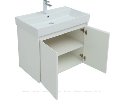 Мебель для ванной Aquanet Nova Lite 75 белый глянец (2 дверцы) 302535 Мебель для ванной Aquanet Nova Lite 75 белый глянец (2 дверцы) 302535