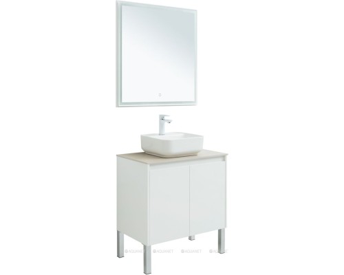 Мебель для ванной Aquanet Nova Lite 75 белый глянец (2 дверцы) 302535 Мебель для ванной Aquanet Nova Lite 75 белый глянец (2 дверцы) 302535