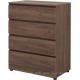 Комод Aquanet Сканди 800x480 Дуб крафт (4 ящика) 302542