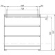 Комод Aquanet Сканди 800x480 Дуб эдгрейн (3 ящика) 302543