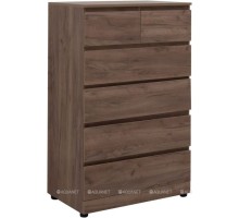 Комод Aquanet Сканди 800x480 Дуб крафт (6 ящиков) 