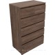 Комод Aquanet Сканди 800x480 Дуб крафт (6 ящиков) 302546