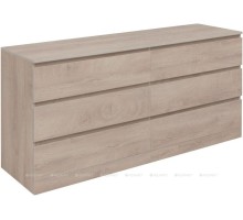 Комод Aquanet Сканди 1600x480 Дуб эдгрейн (6 ящиков) 