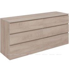 Комод Aquanet Сканди 1600x480 Дуб эдгрейн (6 ящиков)