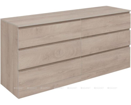 Комод Aquanet Сканди 1600x480 Дуб эдгрейн (6 ящиков) 302547 Комод Aquanet Сканди 1600x480 Дуб эдгрейн (6 ящиков) 302547