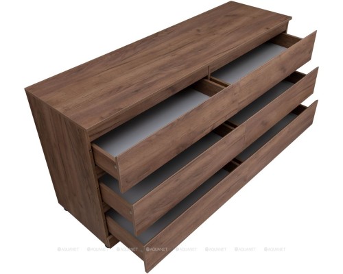 Комод Aquanet Сканди 1600x480 Дуб крафт (6 ящиков) 302548 Комод Aquanet Сканди 1600x480 Дуб крафт (6 ящиков) 302548
