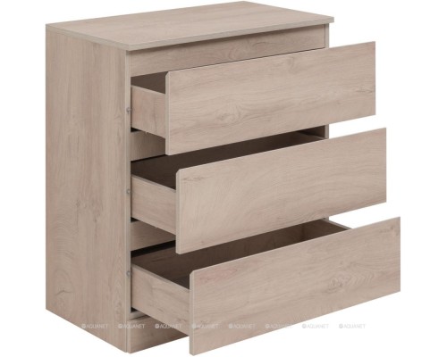 Комод Aquanet Сканди 700x400 Дуб эдгрейн (3 ящика) 302549 Комод Aquanet Сканди 700x400 Дуб эдгрейн (3 ящика) 302549
