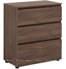 Комод Aquanet Сканди 700x400 Дуб крафт (3 ящика)