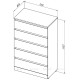 Комод Aquanet Сканди 700x400 Дуб эдгрейн (5 ящиков) 302551