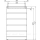 Комод Aquanet Сканди 700x400 Дуб эдгрейн (5 ящиков) 302551