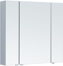 Зеркальный шкаф Aquanet Алвита new 90 серый