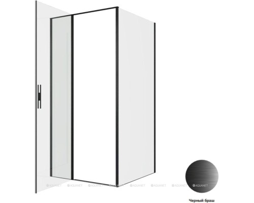 Душевой уголок Allen Brau Priority 100x100 3.31030.BBA + 3.31048.BBA черный браш