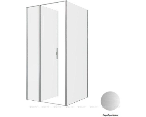 Душевой уголок Allen Brau Priority 100x100 3.31029.BA + 3.31047.BA серебро браш