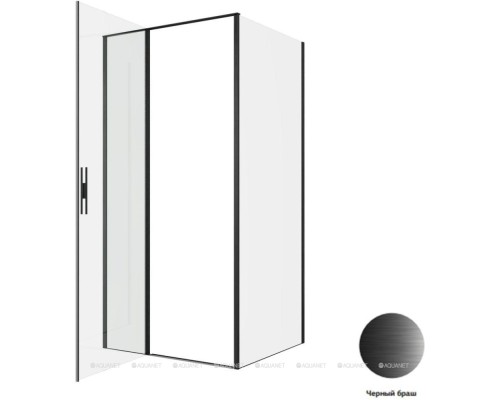 Душевой уголок Allen Brau Priority 100x90 3.31030.BBA + 3.31045.BBA черный браш