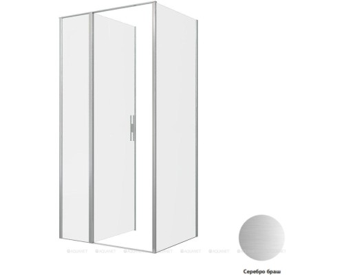 Душевой уголок Allen Brau Priority 100x90 3.31029.BA + 3.31044.BA серебро браш