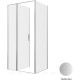 Душевой уголок Allen Brau Priority 100x90 3.31029.BA + 3.31044.BA серебро браш
