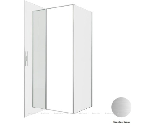 Душевой уголок Allen Brau Priority 100x90 3.31029.BA + 3.31044.BA серебро браш