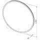 Зеркало Aquanet Optima 80 с LED подсветкой 304264