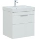 Тумба под раковину Aquanet Ирис new 60 белый глянец (1 ящик, 2 дверцы) 310148
